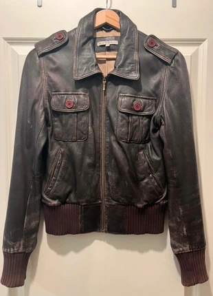 Veste Cuir Vintage Y2K Slimfit, brand: KOOKAÏ, condition: Good, size: S / 36 / 8, €20.00, €21.70 includes Buyer Protection