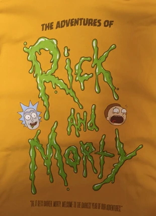 Felpa ufficiale Rick and Morty gialla taglia M – hoodie vintage unisex, marke: Rick and Morty, zustand: Sehr gut, größe: M, 8,00 €, 9,10 € inklusive Vinted-Käuferschutz