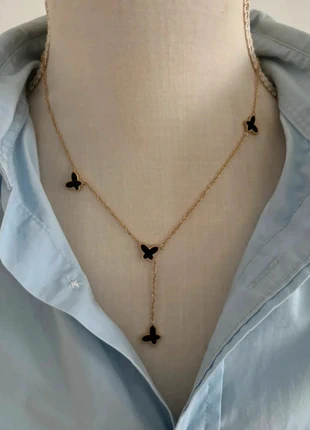 Collier Doré en Acier Inoxydable pendentif papillons - Ajustable, zustand: Sehr gut, 8,00 €, 9,10 € beinhaltet Vinted-Käuferschutz Pro