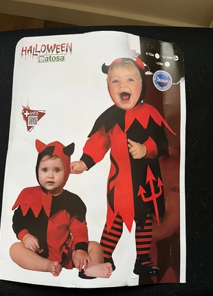 Helloween duivel outfit, merk: Outfit, staat: Heel goed, maat: 12-18 maanden / 80 cm, € 5,00, € 5,95 inclusief Kopersbescherming