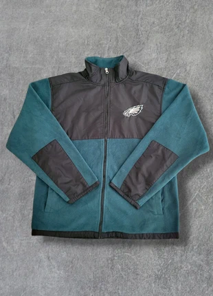Polaire zippée NFL Eagles bleu et noir logos brodés- XL 16-18, brand: NFL, condition: Very good, size: S, €29.00, €31.15 includes Buyer Protection