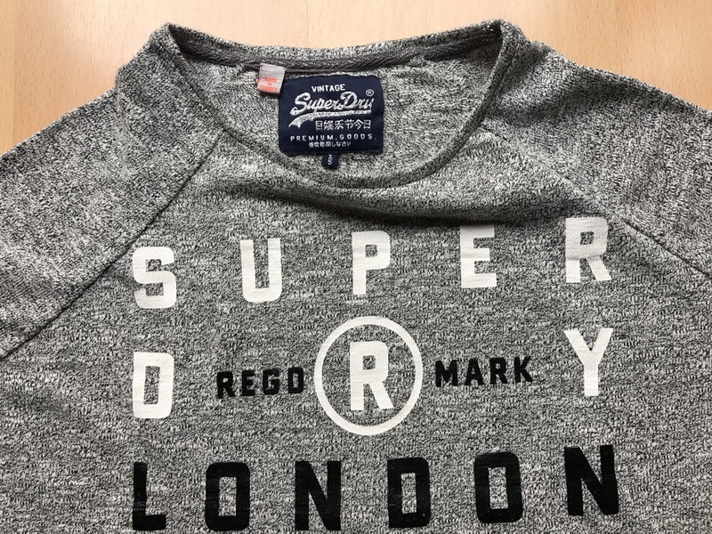 Pull gris "Superdry" 2