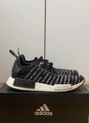 Adidas NMD R1 Brand With The Three Stripes Core Black FTWR White Vinted