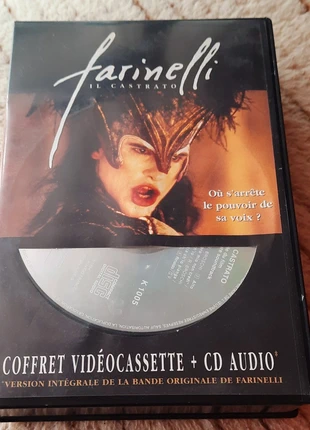 Cassette vidéo+ Cd Farinelli, état: Très bon état, 5,00 €, 5,95 € Protection acheteurs incluse