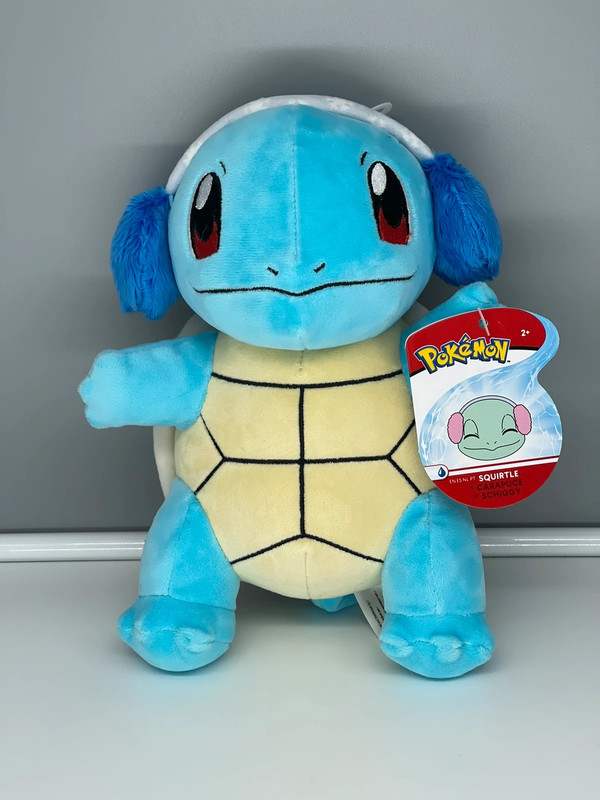 Pokemon holiday Squirtle plush with ear muffs NWT 8 inches 1