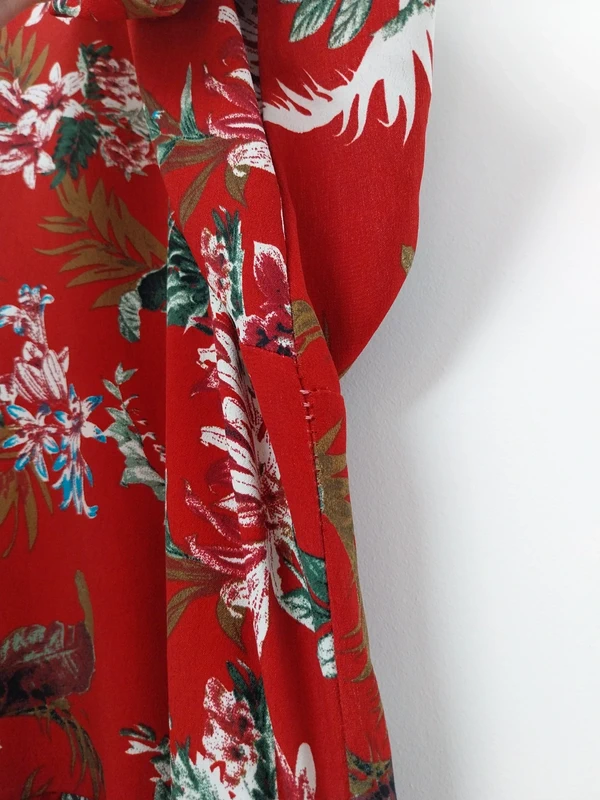 Robe rouge à motifs Senes M/L - photo numéro 5