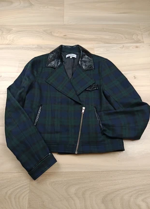 Veste Morgan à carreaux Y2K– style biker, rock chic - Taille 36, brand: Morgan, condition: Very good, size: S / 36 / 8, €25.00, €26.95 includes Buyer Protection