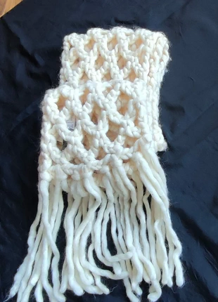 Sciarpa casual in lana traforata, marca: Mexx, estado: Nuevo con etiquetas, 10,00 €, 11,20 € Protección al comprador incluida