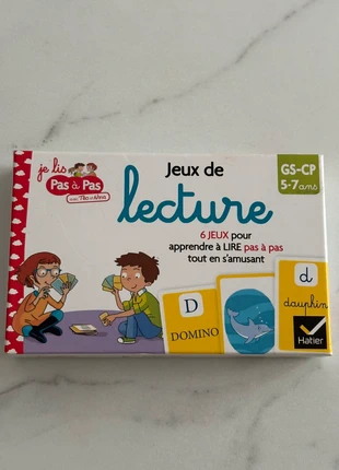 Je lis pas à pas jeux de lecture, merk: Hatier, staat: Nieuw zonder prijskaartje, maat: Universeel, € 5,00, € 5,95 inclusief Kopersbescherming