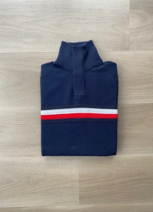 Pull Tommy Hilfiger femme half zip 1/4 zip col camionneur taille xs couleur bleu marine, marke: Tommy Hilfiger, zustand: Sehr gut, größe: XS / 34 / 6, 25,00 €, 26,95 € beinhaltet Vinted-Käuferschutz Pro