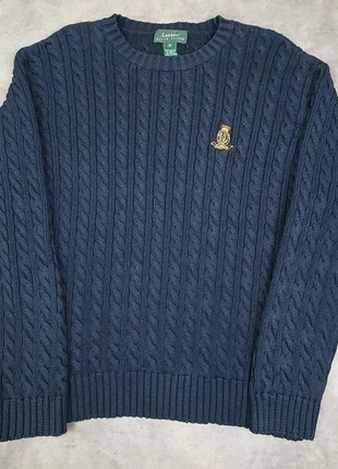 Pull bleu marine crewneck torsadé coton marque Lauren Ralph Lauren taille M femme, marque: Lauren Ralph Lauren, état: Très bon état, taille: M / 38 / 10, 29,00 €, 31,15 € Protection acheteurs (Pro) incluse