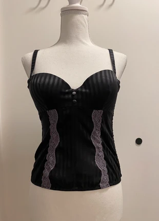 Corset noire - gaine - 80b - 95b - lingerie - fille - femme, brand: Jardin Secret, condizioni: Ottime, taglia: S / IT 40 / EU 36, €5.00, €5.95 include la Protezione acquisti
