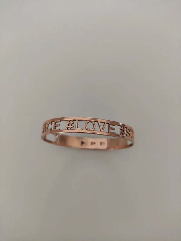 Bracelet jonc rose gold - photo numéro 3