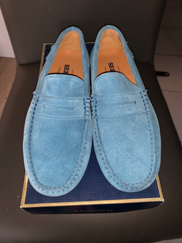 Mocassins Sebago bleu ciel taille 40 Vinted