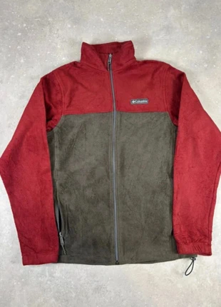 Veste polaire full zip Columbia / Rouge et marron logo brodé / taille S, brand: Columbia, condition: Very good, size: S, €20.00, €21.70 includes Buyer Protection