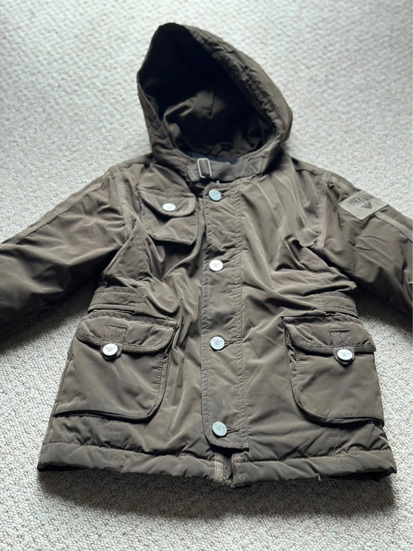 Boys Armani padded Parker coat 34 years Vinted