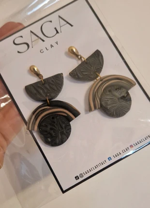 Bellissimi Orecchini etnici in pasta polimerica / Boucles ethnique femme, marque: Saga Clay, état: Neuf avec étiquette, 5,00 €, 5,95 € Protection acheteurs incluse