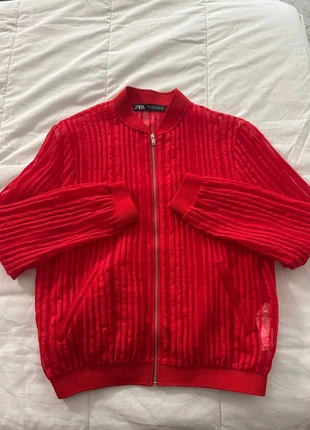 Giacca bomber rossa ZARA, marque: Zara, état: Neuf sans étiquette, taille: XS / 34 / 6, 12,00 €, 13,30 € Protection acheteurs incluse