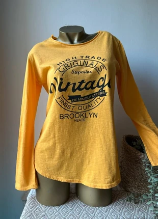 Joli t-shirt jaune imprimé vintage – Fanfan Paris, merk: Fanfan Paris, staat: Nieuw met prijskaartje, maat: M / 38 / 10, € 18,00, € 19,60 inclusief Kopersbescherming