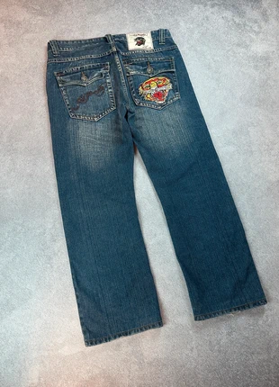 Ed Hardy Jeans Y2K vintage archive USA rap y2k sk8 denim,baggy Punk chiefkeef, merk: Ed Hardy, staat: Heel goed, maat: L, € 74,00, € 78,40 inclusief Kopersbescherming
