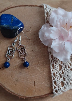 Boucles d'oreilles "Chakra du 3 eme oeil" argenté , brand: Fait Main, condition: New without tags, €5.00, €5.95 includes Buyer Protection