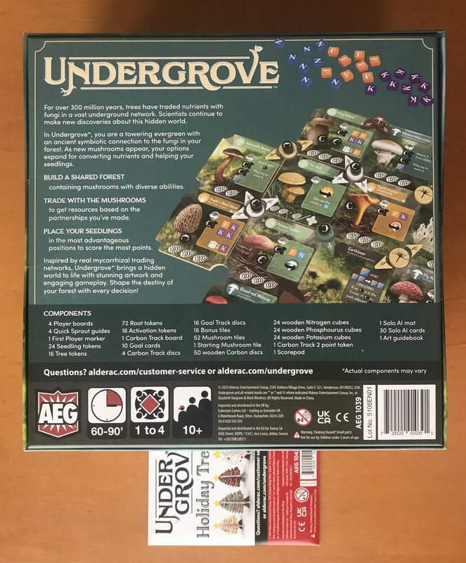 Undergrove Deluxe + Holiday Trees pack - Kickstarter - AEG - Nuovo Sigillato - New Sealed 2