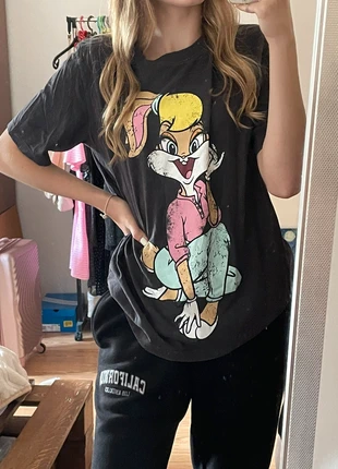 Luźny t-shit z nadrukiem, merk: CROPP, staat: Heel goed, maat: S / 36 / 8, € 4,00, € 4,90 inclusief Kopersbescherming