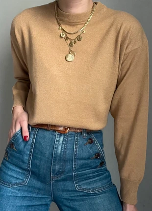 Pull en laine vintage manche ballon uni marron mocha, brand: Vintage Dressing, condizioni: Ottime, taglia: S / IT 40 / EU 36, €20.00, €21.70 include la Protezione acquisti Pro
