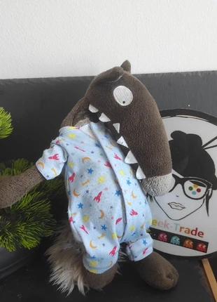 doudou peluche loup edition auzou pyjama bleu gris fusée étoile lune Jaune Rouge, brand: Auzou, condition: Very good, size: One size, €14.00, €15.40 includes Buyer Protection Pro