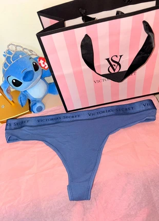 tanga con elastico blu Victorias Secret, marque: Victoria's Secret, état: Neuf avec étiquette, taille: L / 40 / 12, 14,00 €, 15,40 € Protection acheteurs incluse