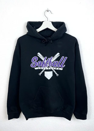 USA Softball Hoodie Sweatshirt Retro Y2K Black Streetwear, brand: Vintage, condizioni: Ottime, taglia: S, €15.00, €16.45 include la Protezione acquisti Pro