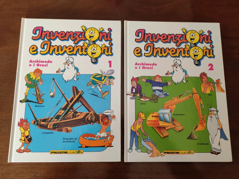 2 Libri DeAgostini Junior Invenzioni e inventori 1