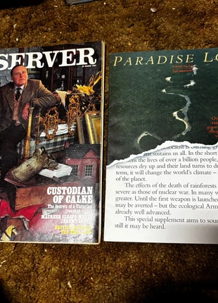 2x Observer magazines custodian of Calke abbey March 1984 vgc, condition: Very good, £6.00, £6.78 includes Buyer Protection