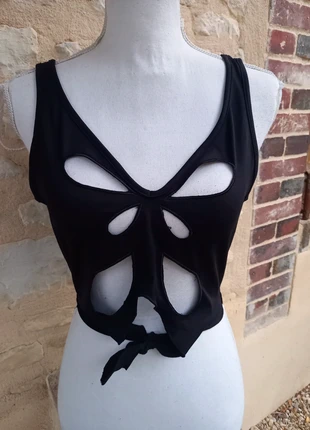Top ajouré papillon 🦋 y2k taille S neuf, estado: Nuevo sin etiquetas, tamaño: S / 36 / 8, 12,00 €, 13,30 € Protección al comprador incluida