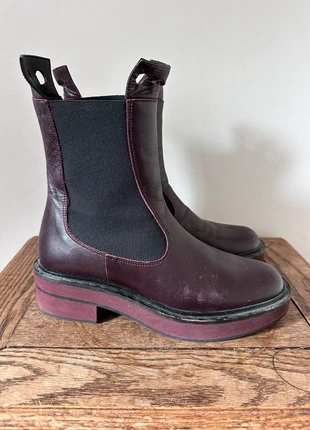 Bordeaux rode enkellaarsjes, Paloma Barceló, maat 38, merk: Paloma Barcelo, staat: Heel goed, maat: 38, € 35,00, € 37,45 inclusief Kopersbescherming