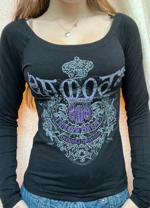 y2k grunge style diamente purple graphic long sleeve, brand: thomas clothing, condition: Very good, size: S / 8, £26.00, £28.00 includes Buyer Protection