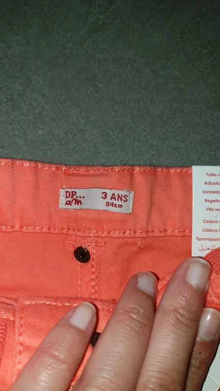Pantalon stretch slim corail 3 ans - photo numéro 4