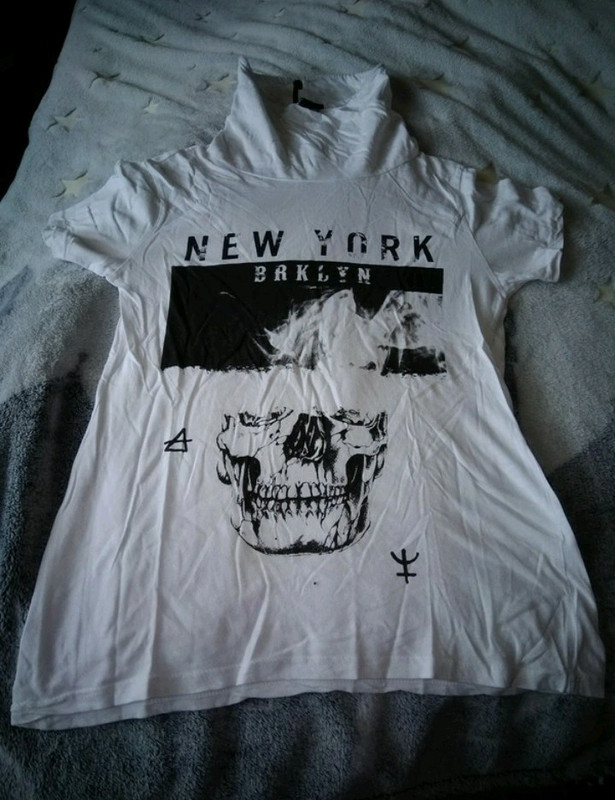 Tee shirt New York motif t te de mort taille S Vinted