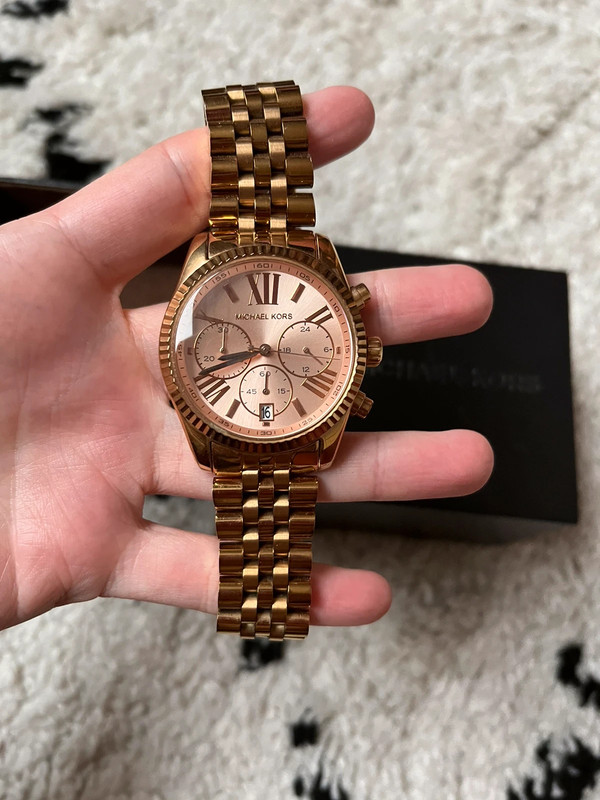 Michael kors discount rose goud horloge
