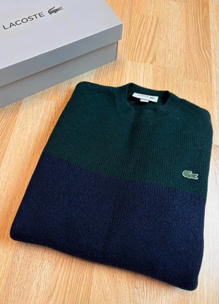 Pull hiver Lacoste en laine taille 2- XS vert marine 100% merinos neuf très bon état, brand: Lacoste, condition: Very good, size: XS, €27.90, €30.00 includes Buyer Protection
