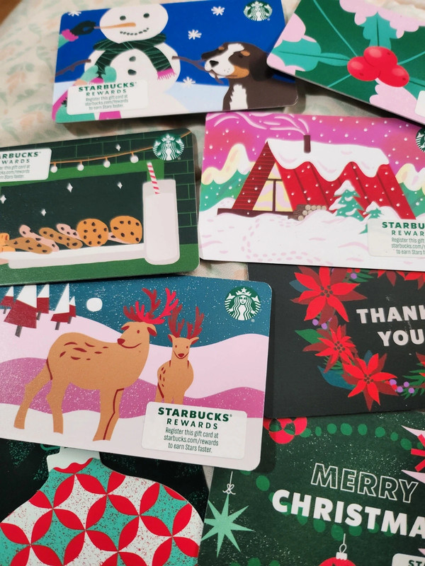 Randomized pack of Starbucks gift cards 2