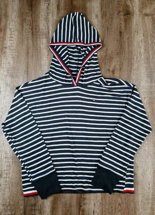 Sweat à capuche rayé bleu marine Tommy Hilfiger taille M, brand: Tommy Hilfiger, condizioni: Ottime, taglia: M, €10.00, €11.20 include la Protezione acquisti Pro