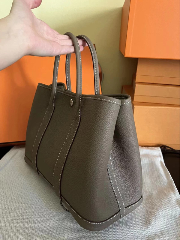 Hermès Garden Party 36 in Black Canvas - Vinted