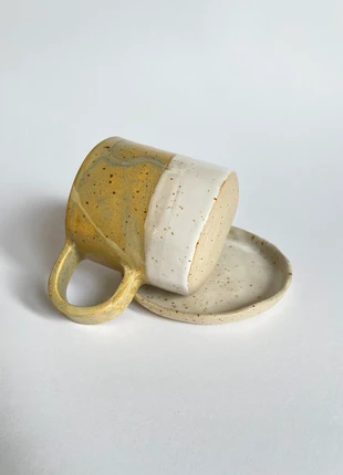 Duo de mug et coupelle fait main, marque: Fait Main, état: Neuf sans étiquette, 30,00 €, 32,20 € Protection acheteurs incluse