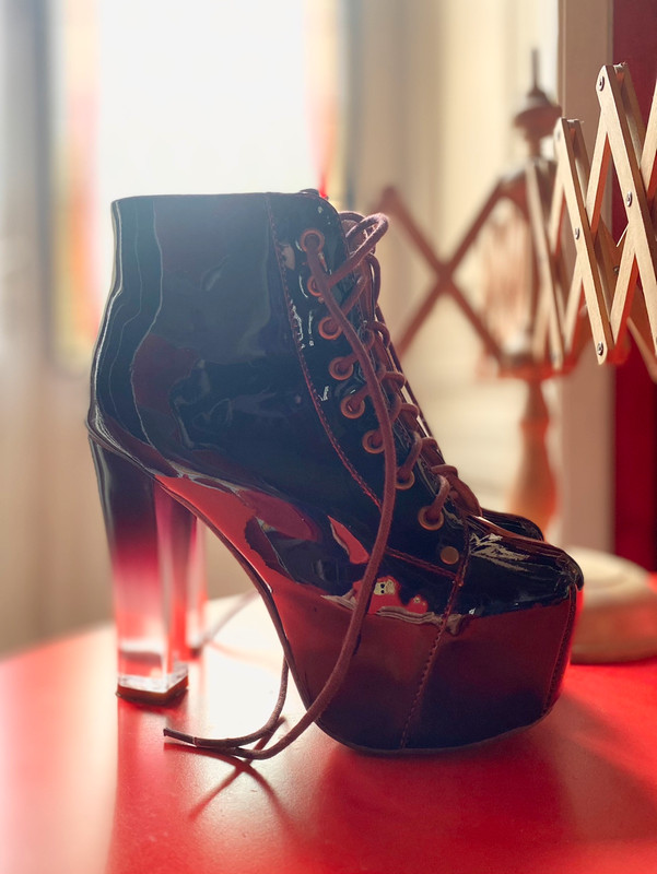 Jeffrey Campbell n.37 Lita Lucite bordeaux Vinted