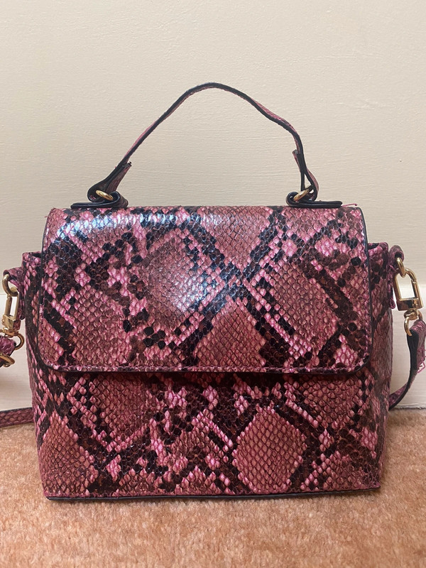 Snake print small on sale bag