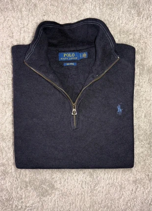 Half zip, col camionneur, quarter zip, 1/4zip, Ralph Lauren, bleu, taille S old money, brand: Ralph Lauren, condition: Very good, size: S, €75.00, €79.45 includes Buyer Protection