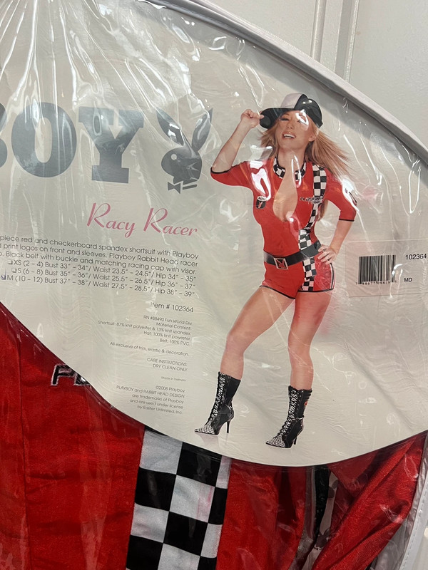 Playboy Racy Racer Costume NWT medium 3