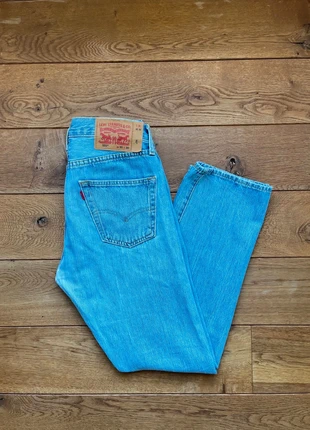 Jean Levi's 501 bleu coupe droite patiné vintage - Taille 30x30, merk: Levi's, staat: Heel goed, maat: W30 | FR 40, € 20,00, € 21,70 inclusief Kopersbescherming