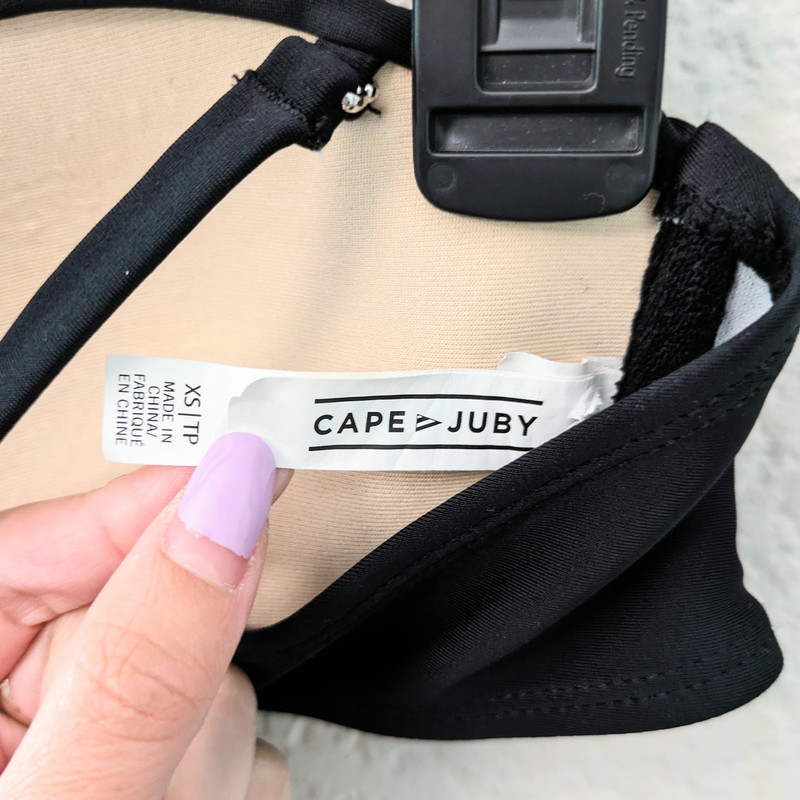 Cape Juby black cutout halter bandeau bikini top - Size XS 4